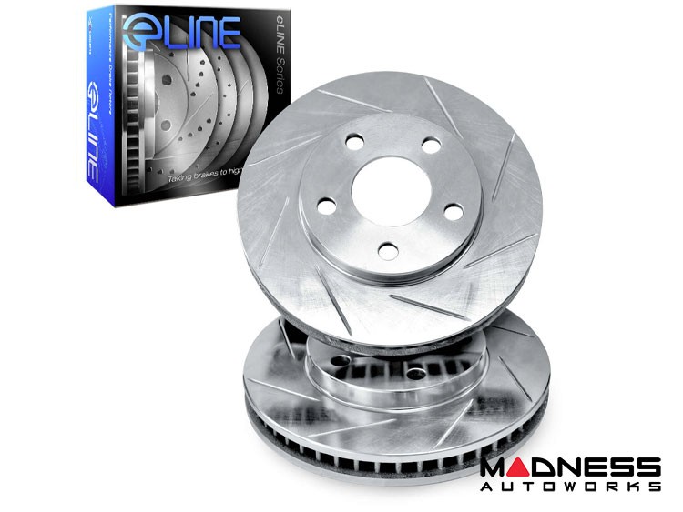 Jaguar XJ Brake Rotors eLINE Slotted Rear 5.0L